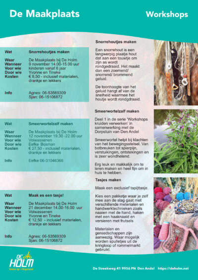 Workshops De Maakplaats