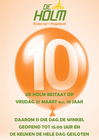 Wijziging opening Vrijdag 27 maart a.s.