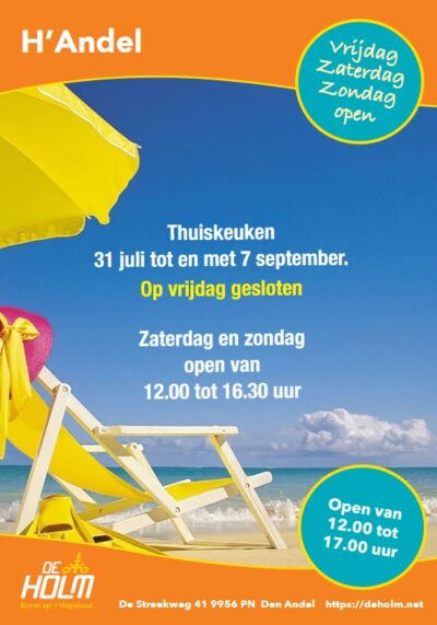Opening Zomerperiode